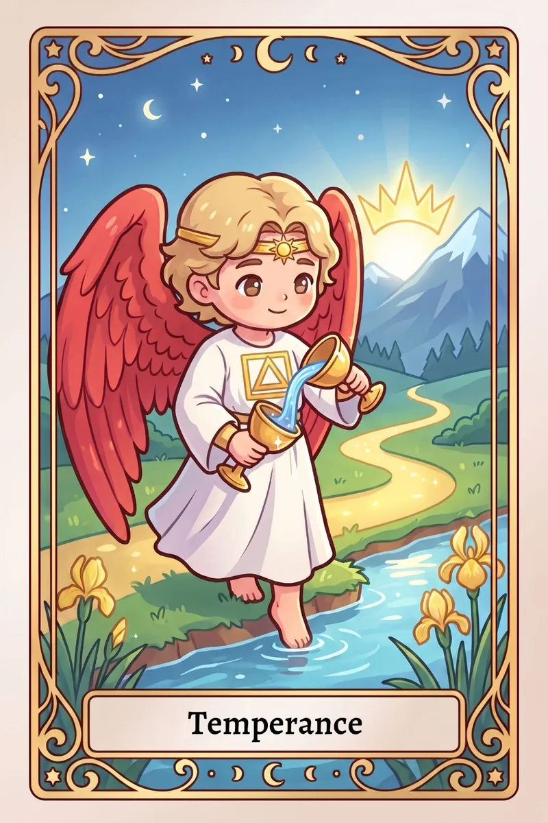 Temperance tarot card
